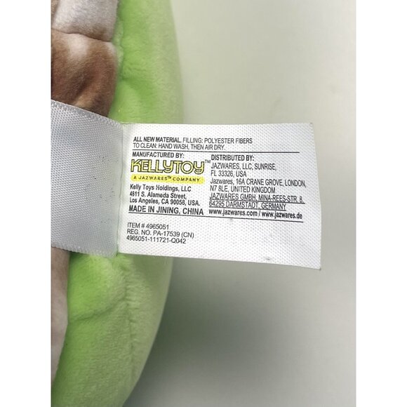 Kellytoy SQUISHMALLOWS 7" Green Plush Stuffed Sea Life ANTONI the Turtle Toy EUC - Picture 4 of 4